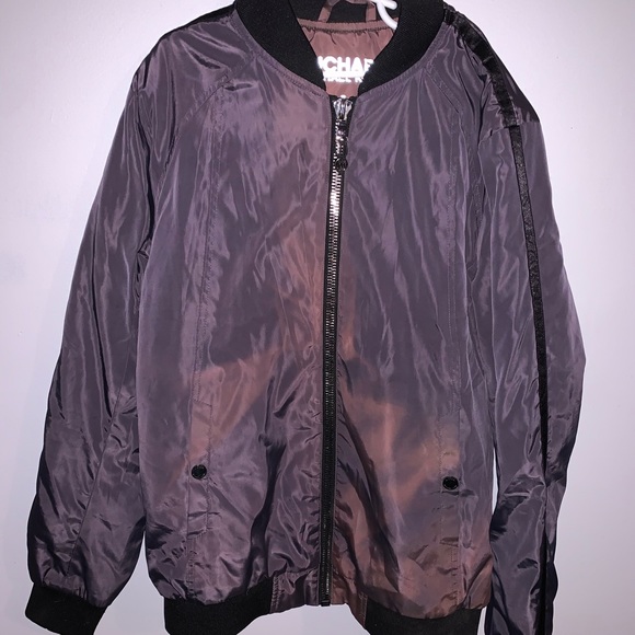 Michael Kors Purple Bomber Jacket 